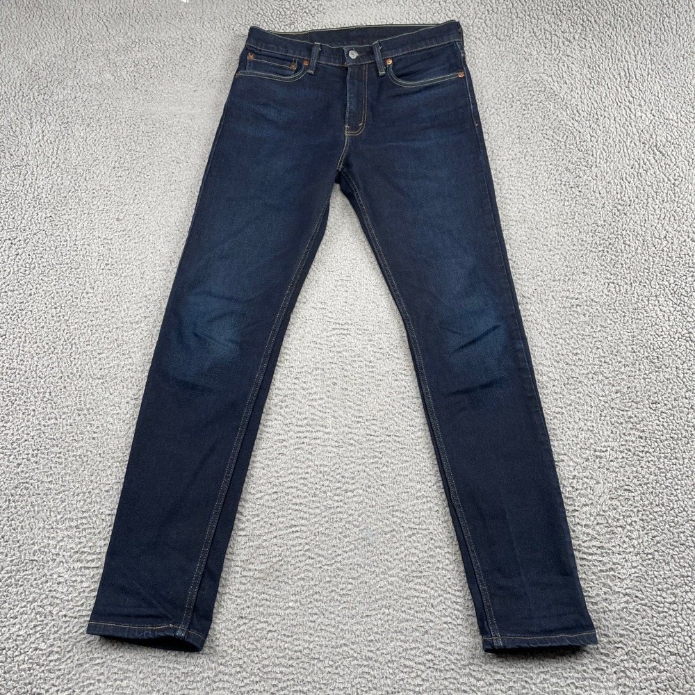 Levi's 512 Jeans Mens 32x34 Blue Slim Taper Dark Wash Stretch Denim
